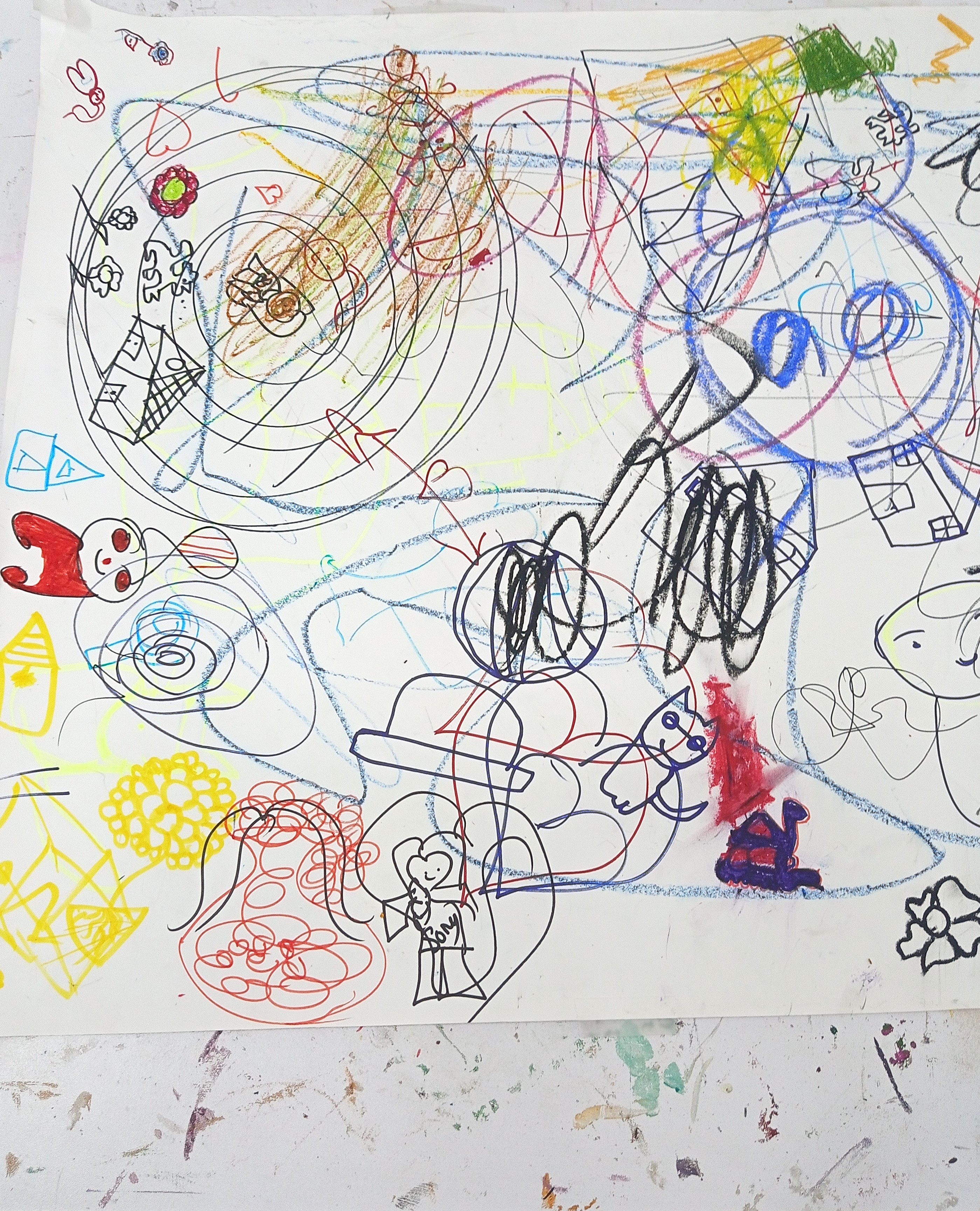 Detail of Team A artwork - a