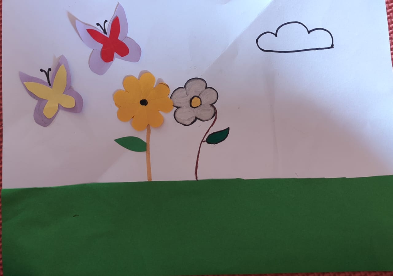 flowers and butterflies