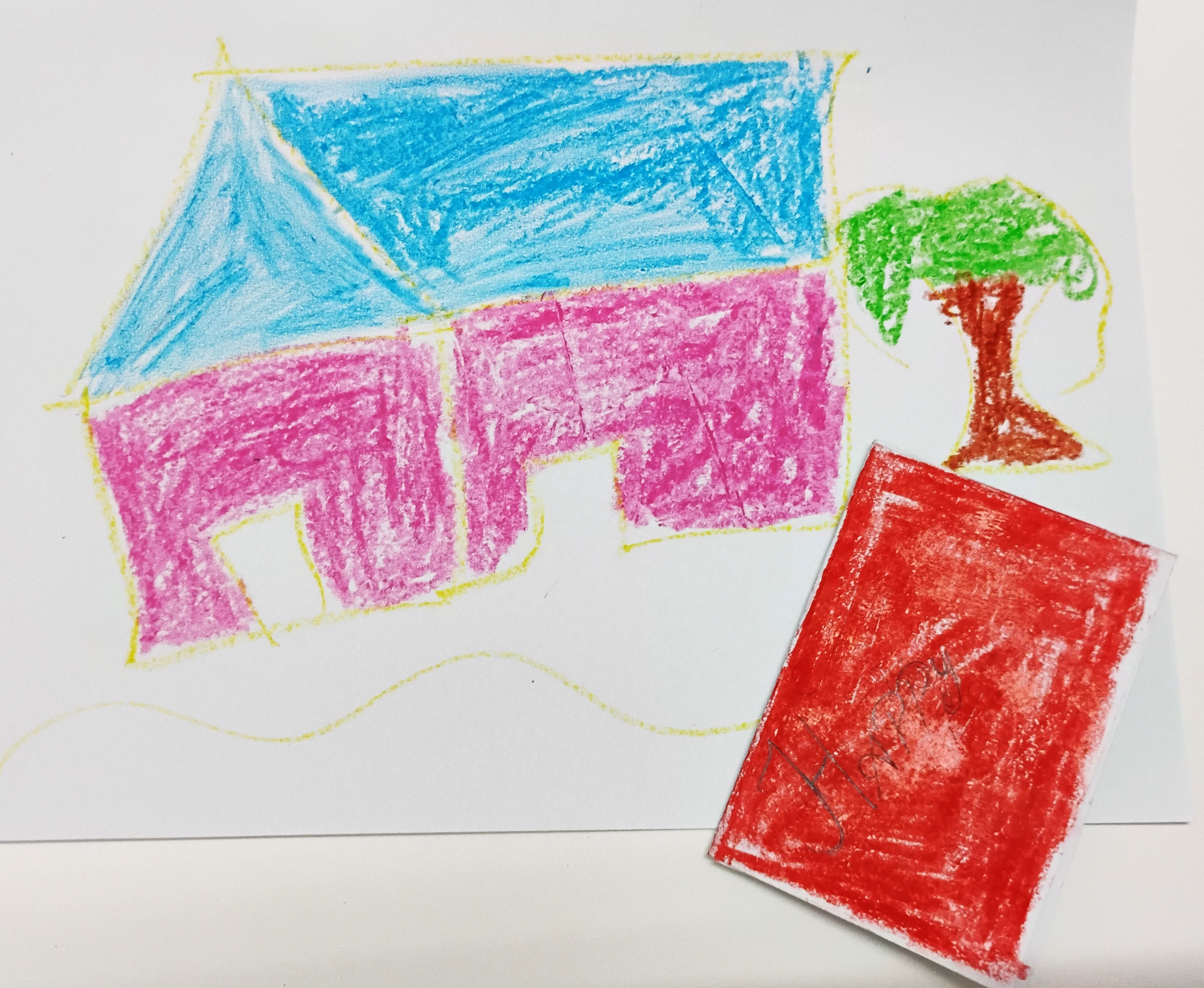 Pink home with open doorways