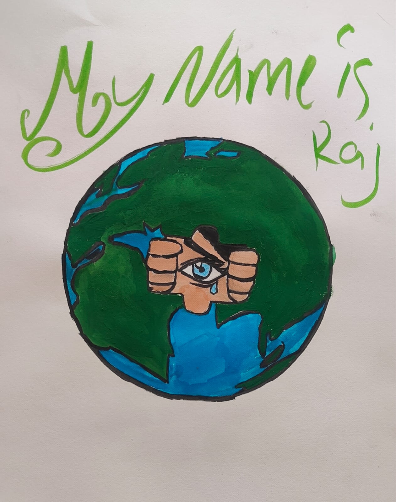 the tears in her eyes