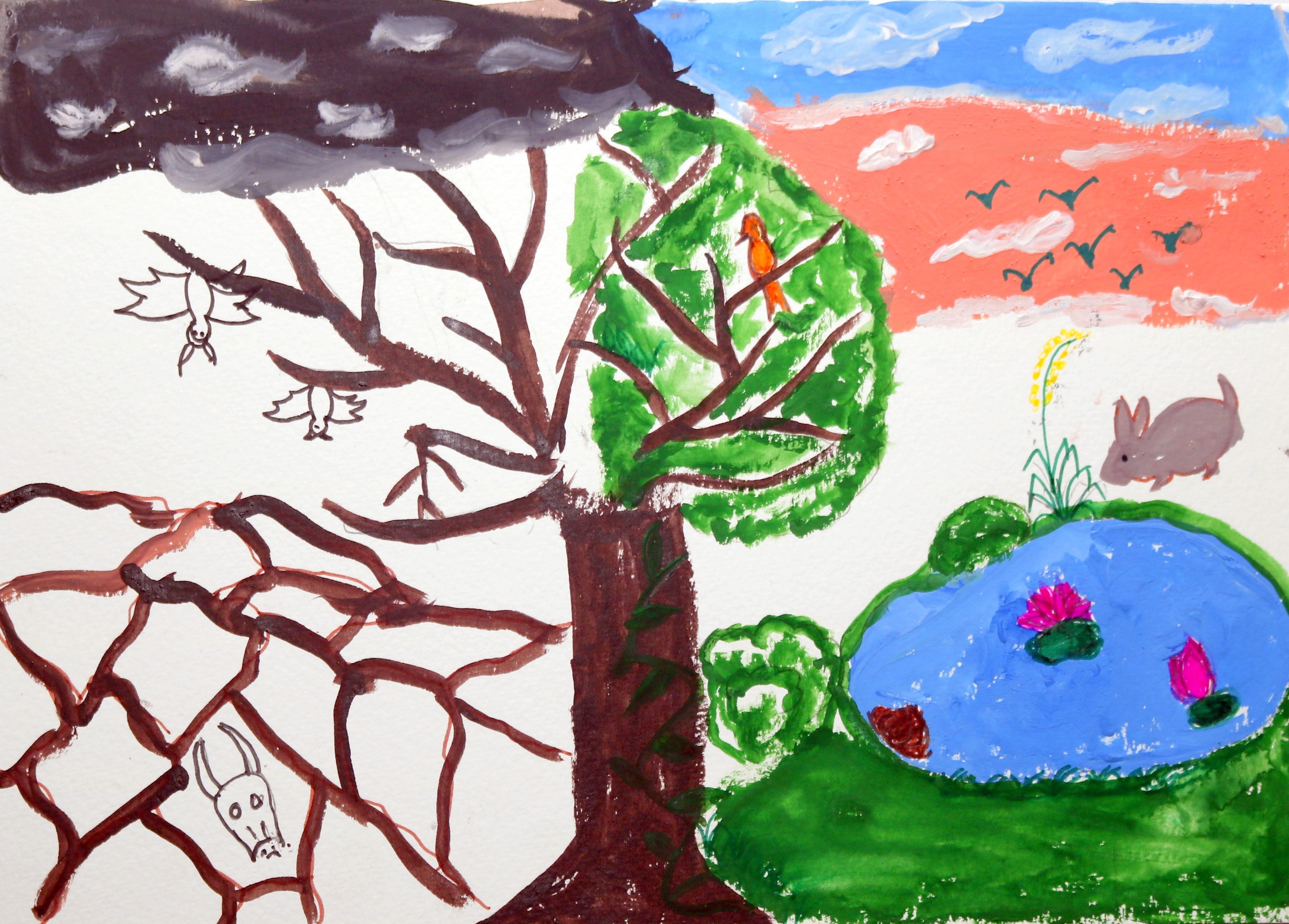 Stay grounded like a tree in all seasons